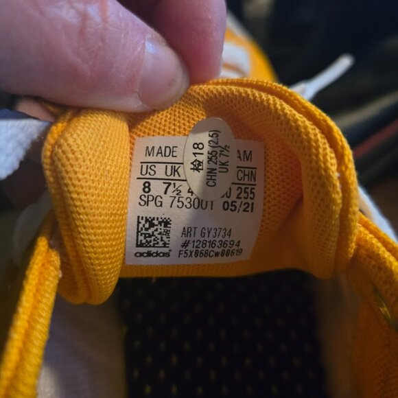 Adidas sz 8 Bravada Skateboarding Shoes Gold/Yellow GY3734 - Picture 6 of 7